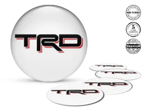 Toyota TRD Insignias Bombadas Edición Pegatinas de Alta Calidad